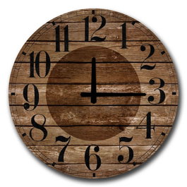 Wallity Reloj decorativo de MDF Multicolor 50 cm